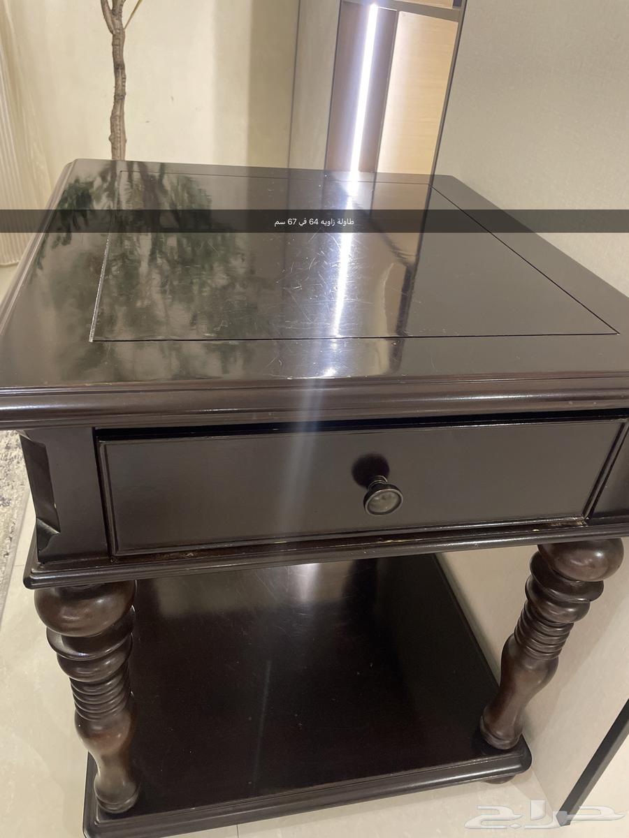 طقم طاولة وسط واثنين زوايا من قطان وأنعم63185458914433112