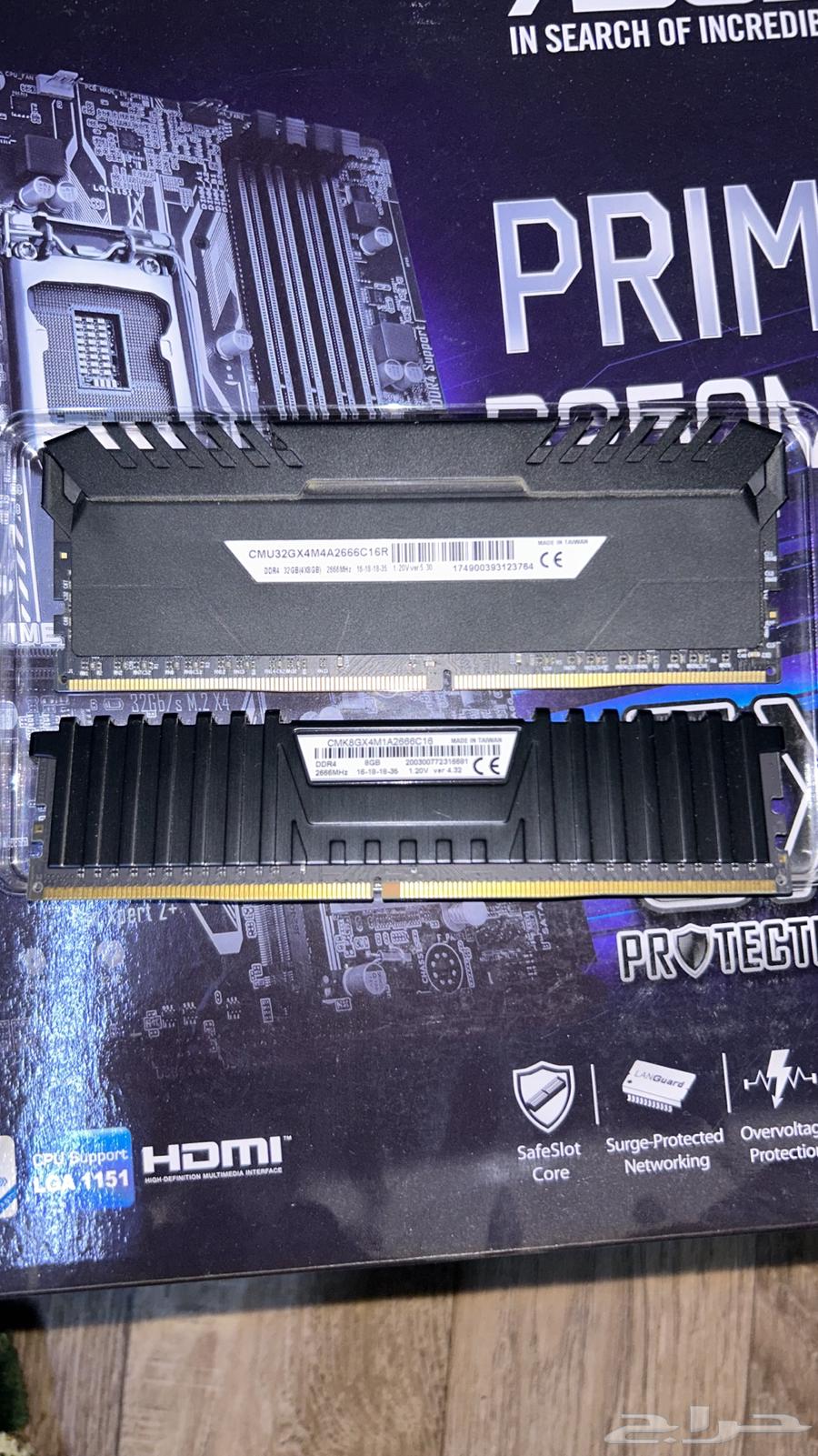 قطع بي سي - كرت شاشة 1060 - معالج i5 - رامات RAM DDR4 - Mot63177688219777113