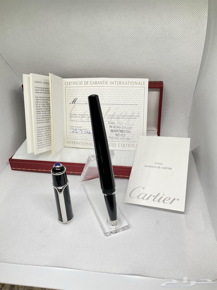 Sold) Cartier Diablo Jumbo Classic Silver fountain pen, new, dry cap63171950457473114