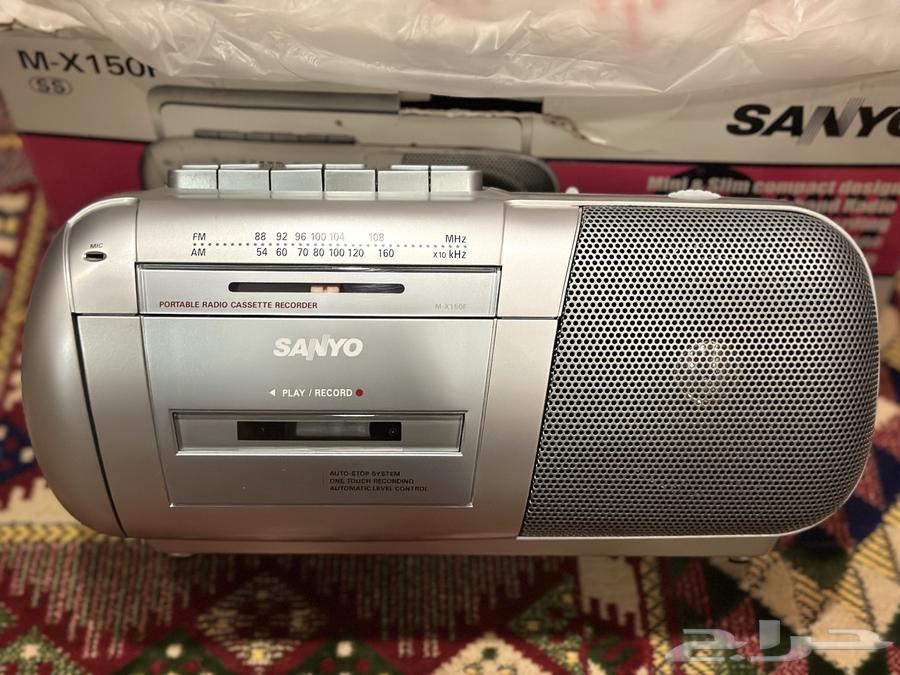 Sanyo Japanese radio and cassette recorder, rare new stock63171060633601113