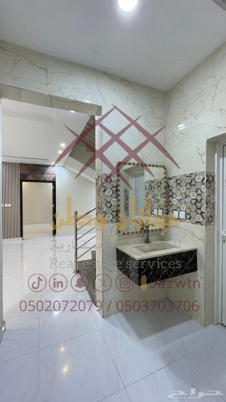 For rent: a two-story villa with 7 rooms in plot 8, Jizan city63016509213826113