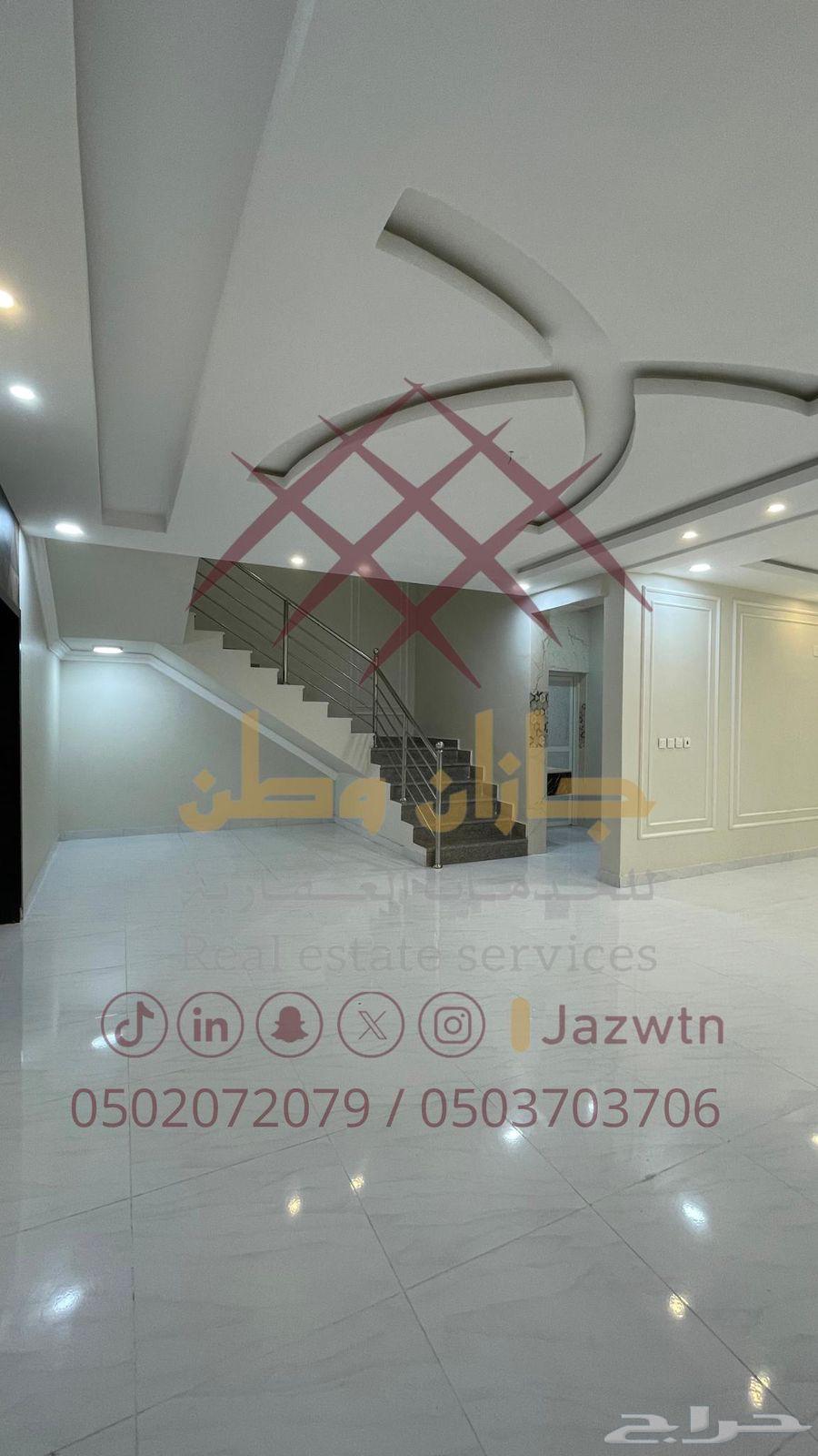 For rent: a two-story villa with 7 rooms in plot 8, Jizan city63016509213826114