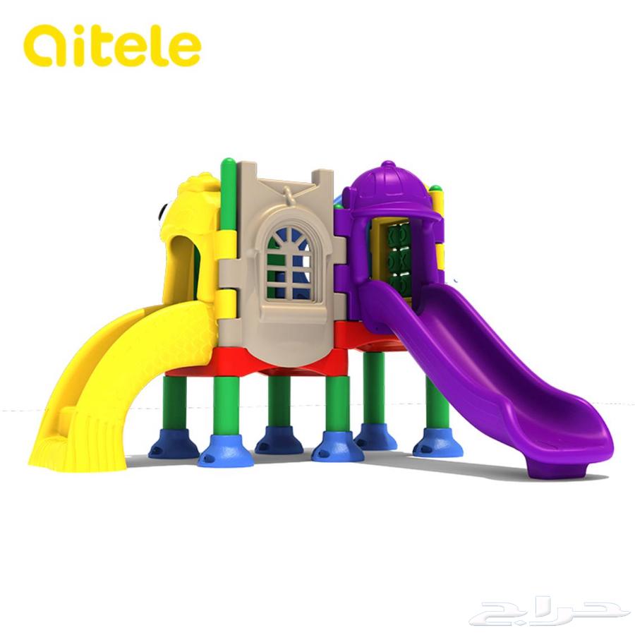 Children's slide and game center from quitele company63158534731778112
