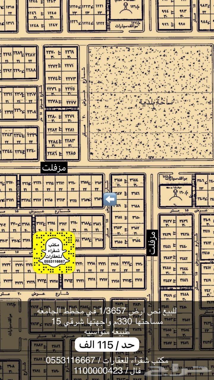 For sale: land plot in the university layout in Shaqra63015672637187111