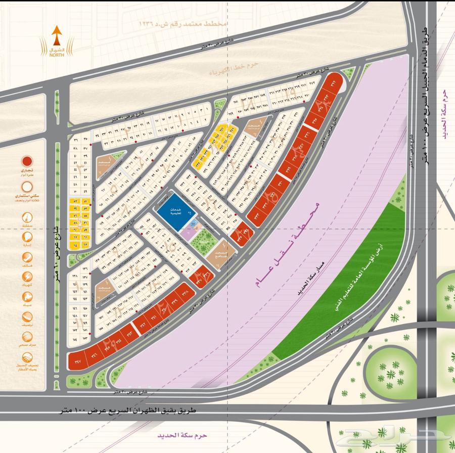 للبيع أرض زاوية في حي الشعلة (مخطط أبراج الظهران)630147430039061124