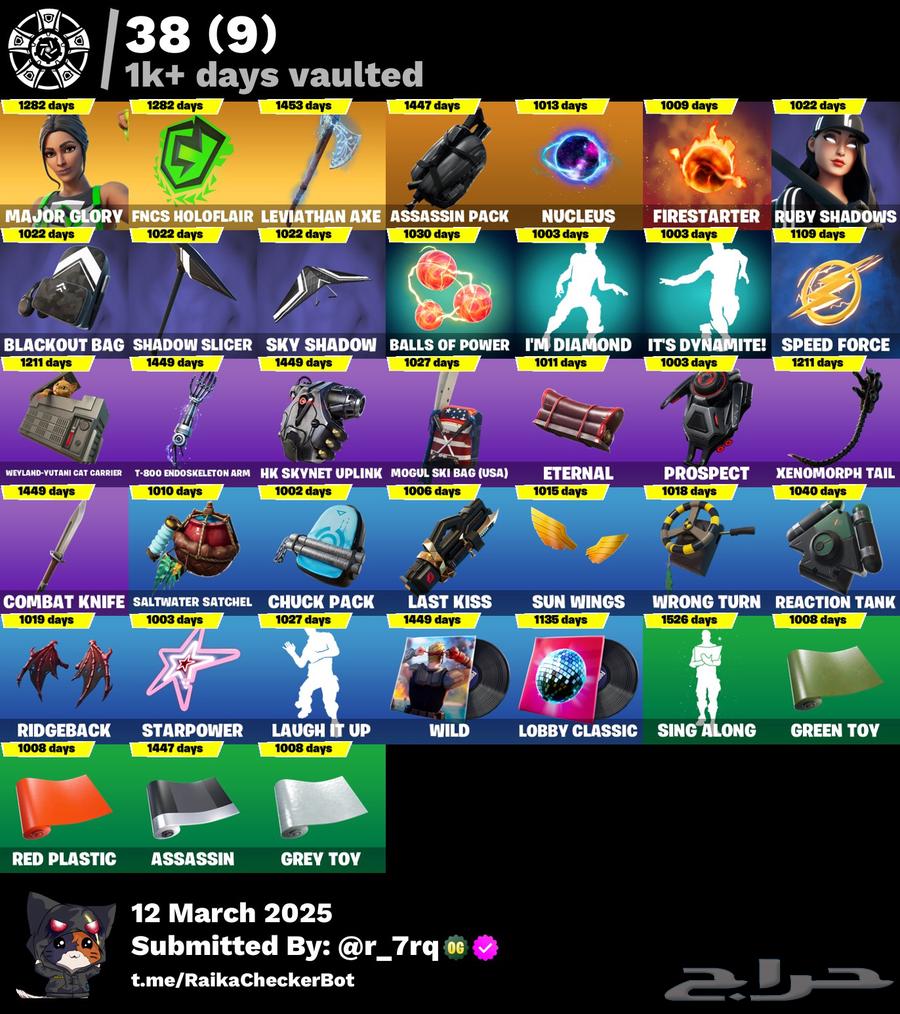 Fort account for sale with Kratos and rare skins63158096734977112