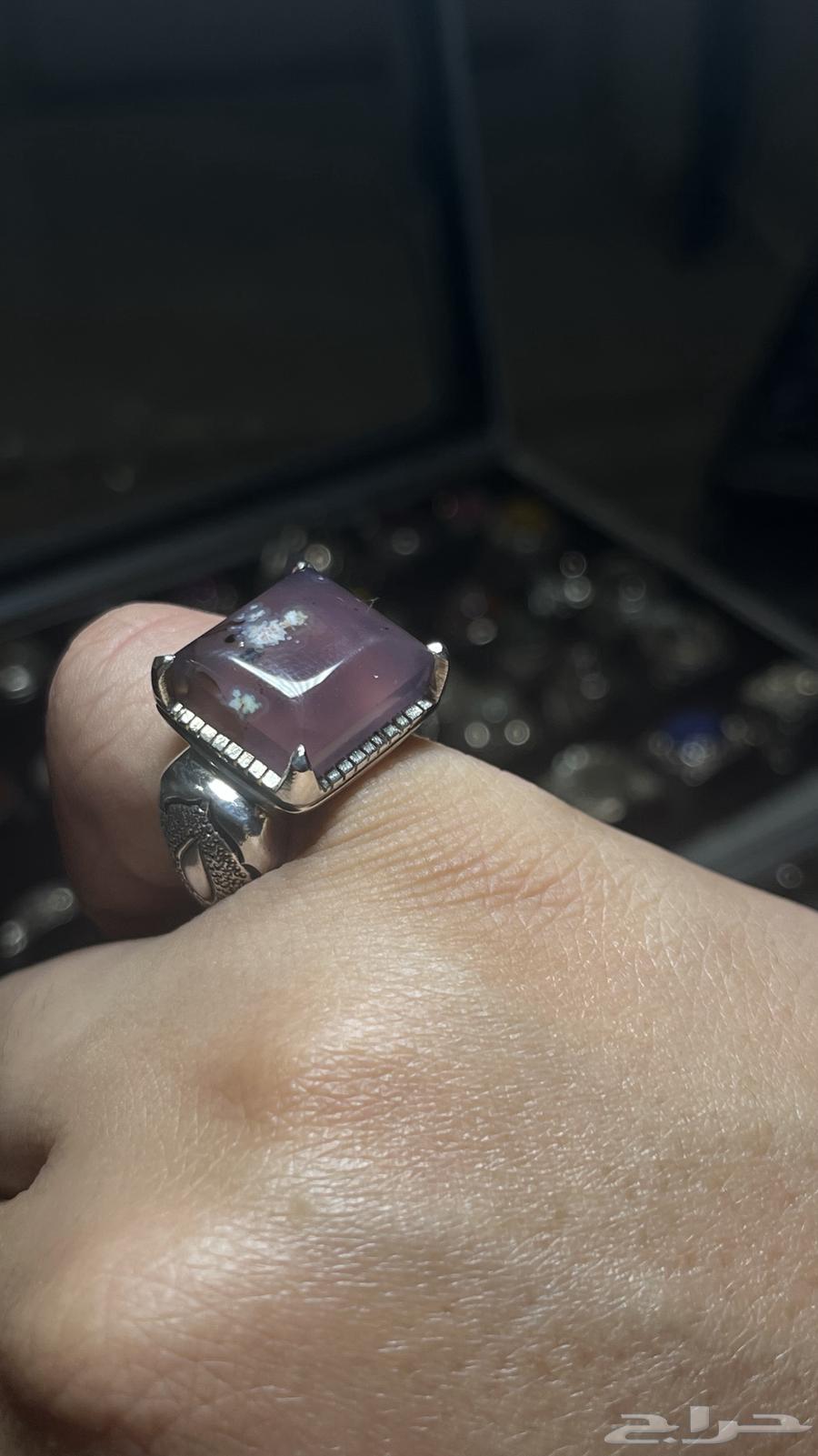 Amethyst purple ring with blessing setting63151618652291113