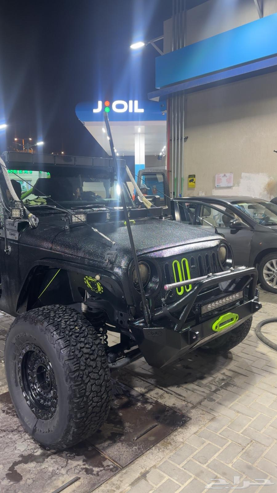 Jeep Wrangler modified with a unique custom modification, you're the owner, and you named it.63215419937666114