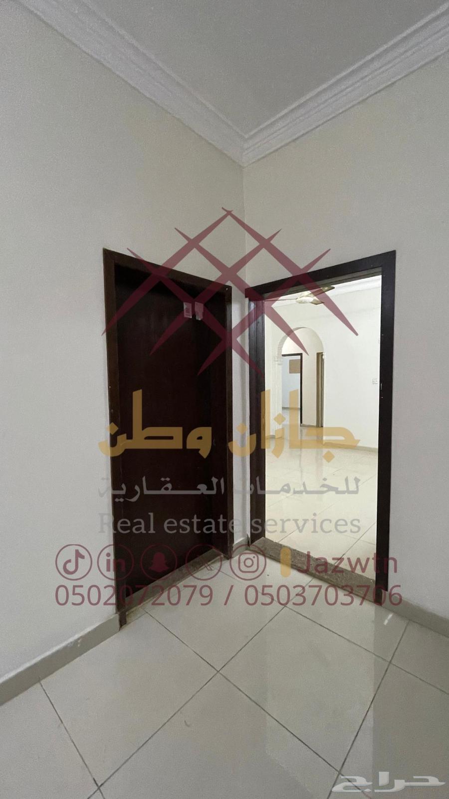 للايجار شقة في حي السويس بمدينة جيزان63010198699138111