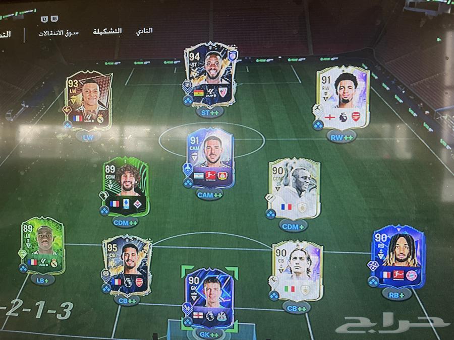 تشكليه FC25 بيها امبابي 93 بيها مليون وست ميه الف63489193222402112