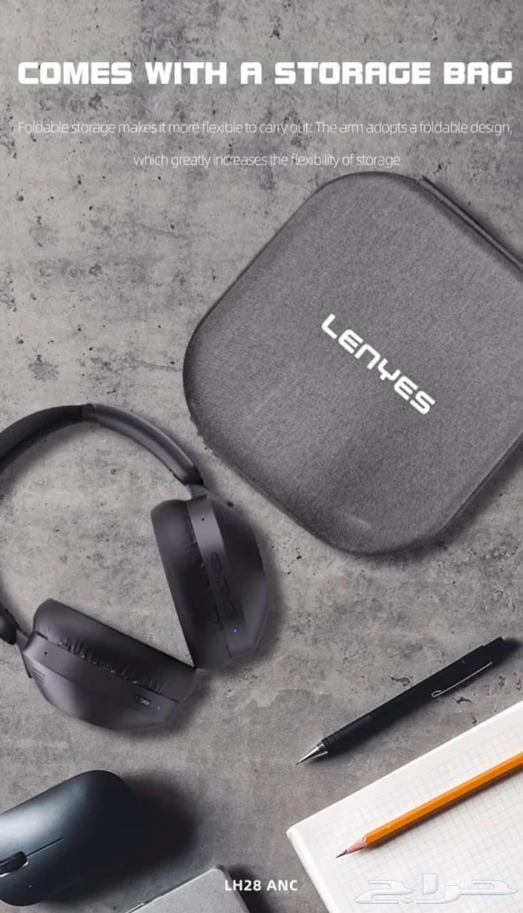 Wireless Headphones ANC Dual Noise Isolation and Playback Time Up to 3663116337748354114