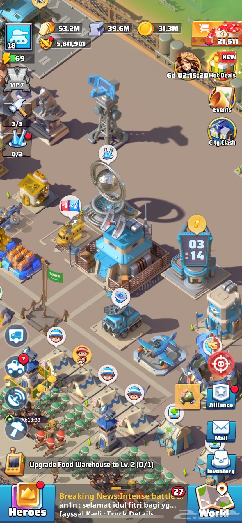 ثلاث حسابات last war الحرب الأخيرة63486290689795114