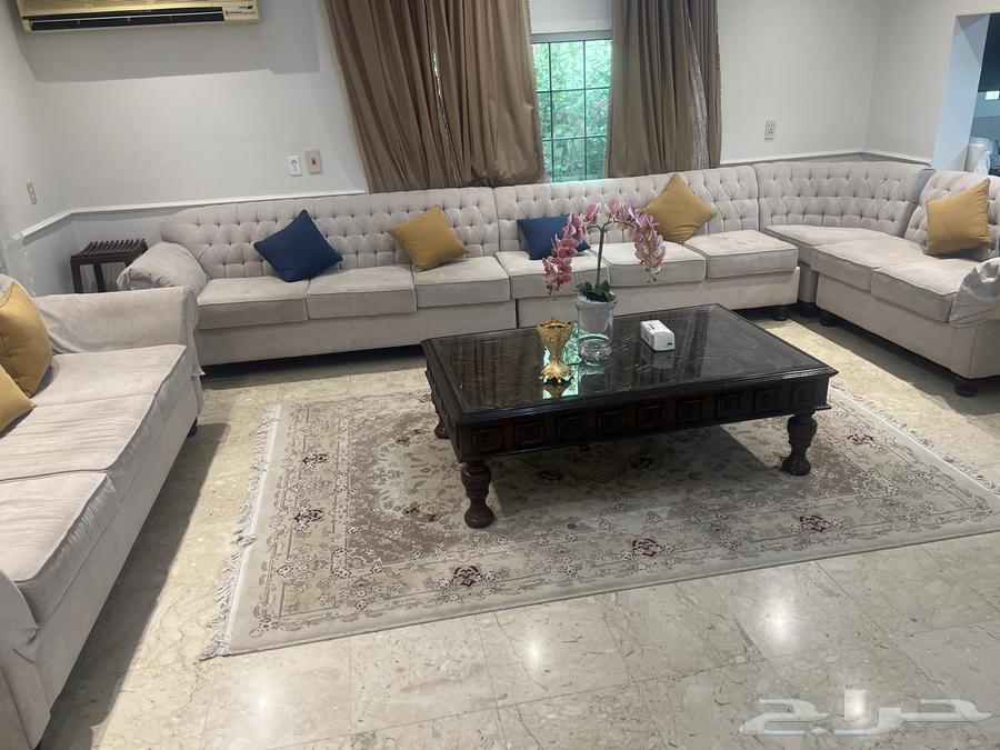 A connected sofa that seats 14 people631096932111371111