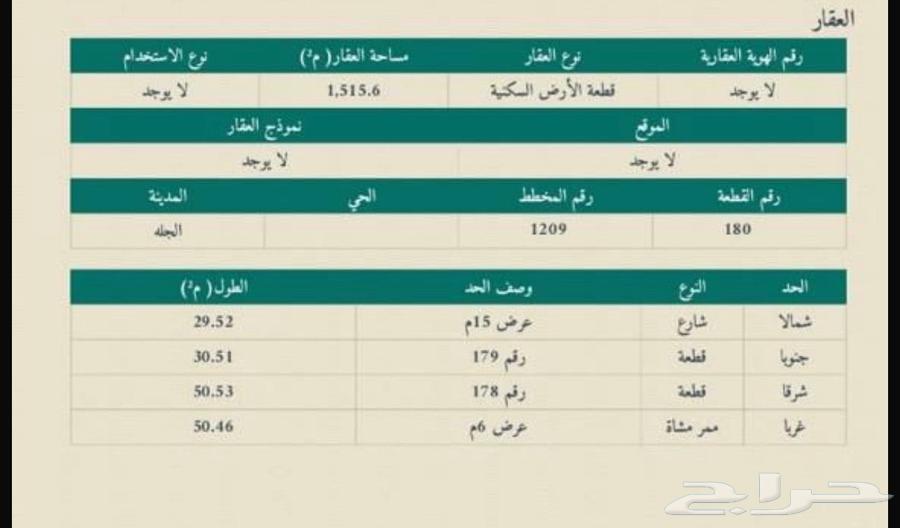 أرض سكنية مميزة جدا في الجلة الجنوبية التابعة للقويعية63014275400833110