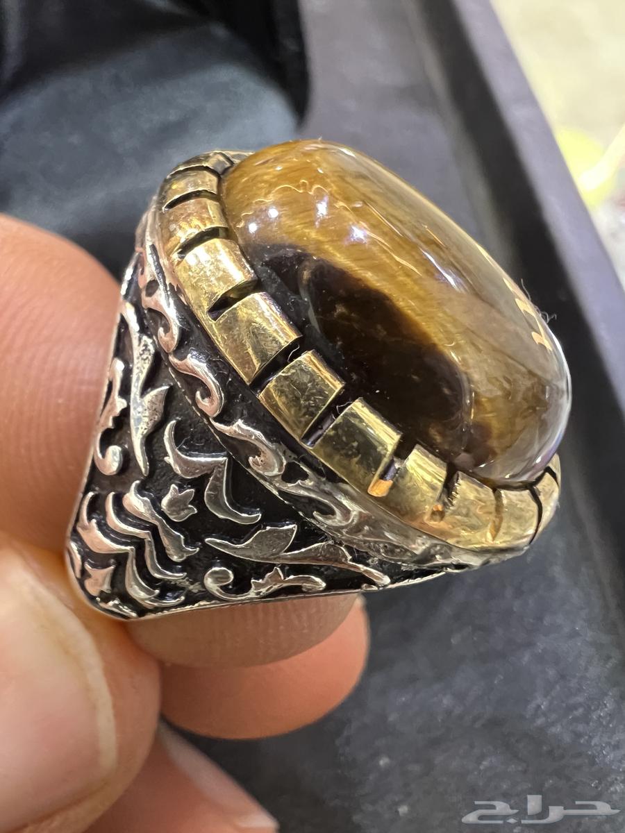 خاتم فضة - عين النمر ( تم البيع )63108262084225113