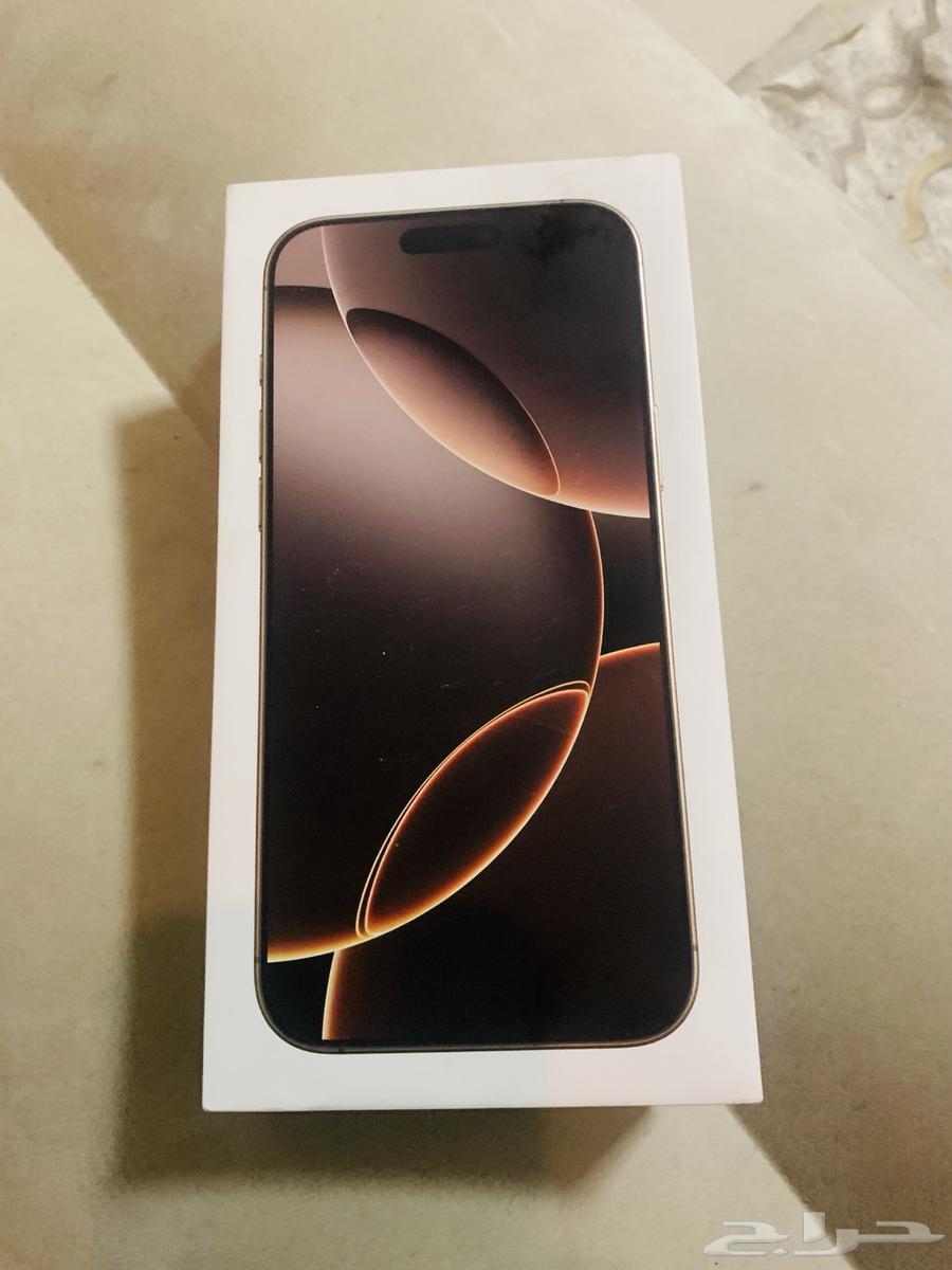للبيع ايفون 16 برو ماكس جديد بالكرتون 256 GB631059989216011123