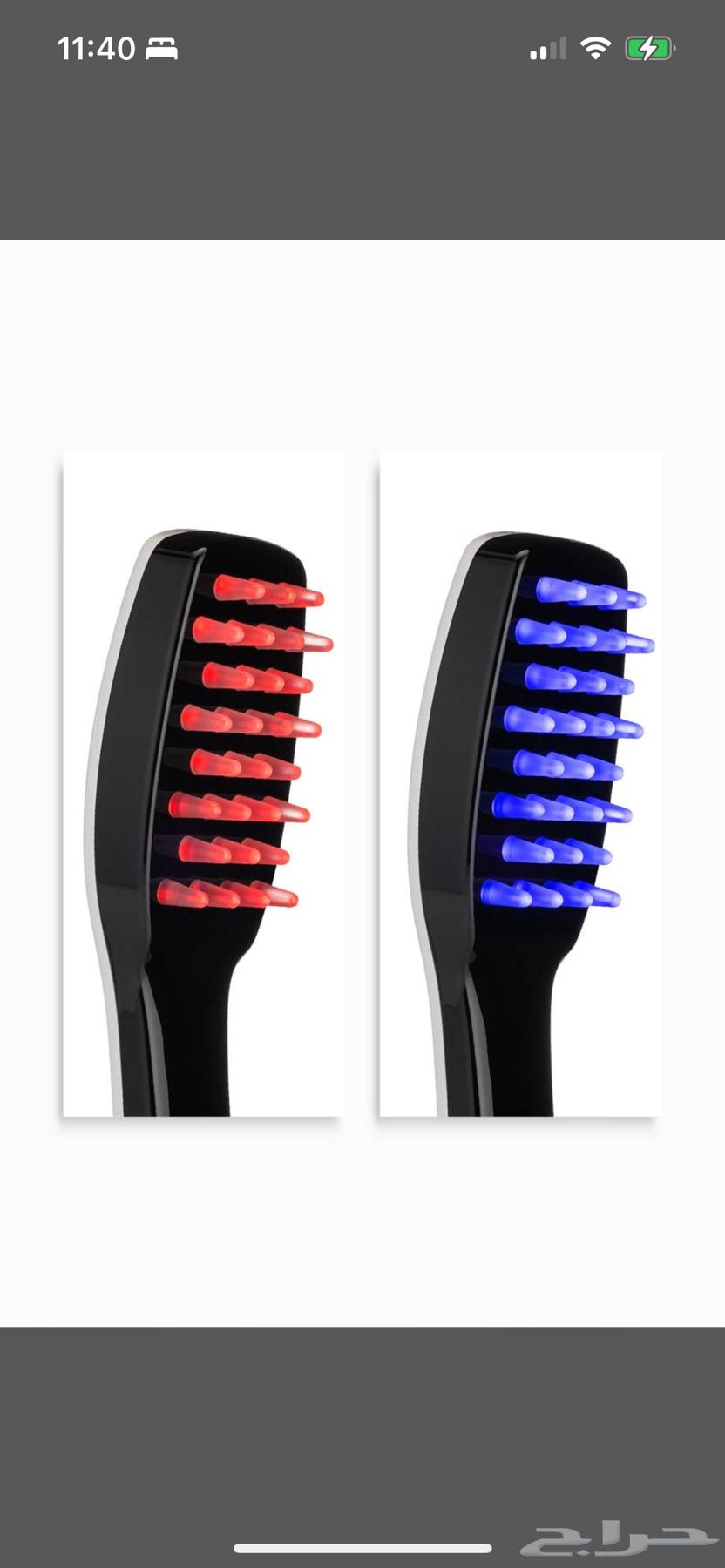 Hair brush for stimulating the scalp with LED light63107176743171112