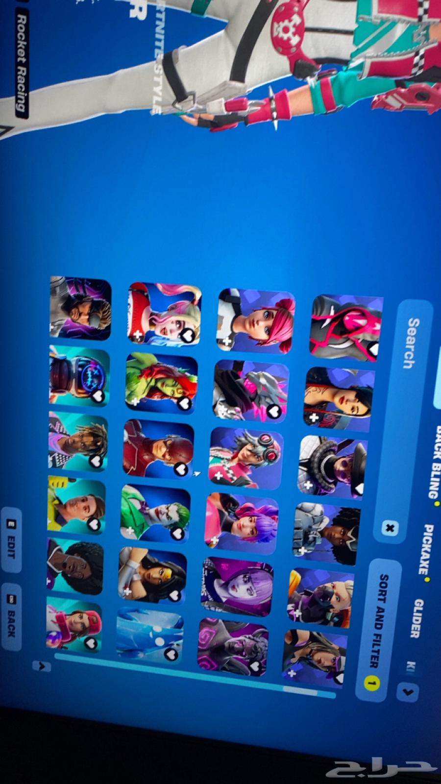 حساب فورت للبيع PC فقط دخول ايبك فقط63481303657218111