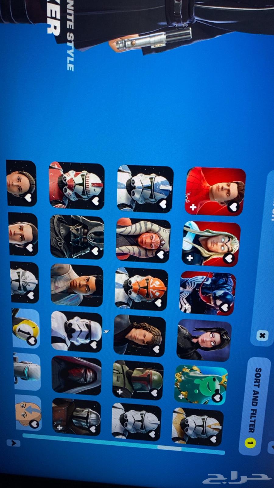 حساب فورت للبيع PC فقط دخول ايبك فقط63481303657218114