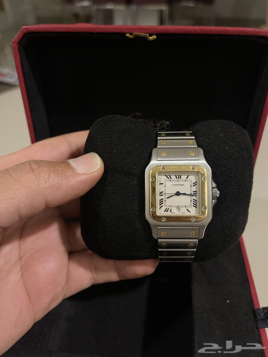 For sale, original Cartier Santos watch, half gold and steel630997271024671123