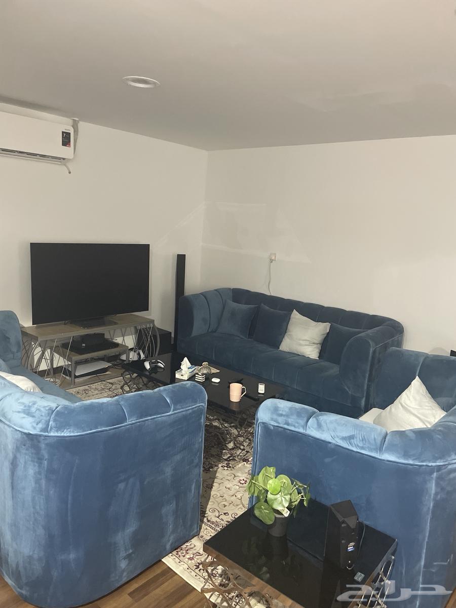 Blue three-piece sofa set63100096901762111