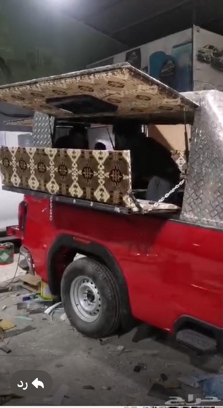 Aluminum awning for sale with all accessories, mounted on a GMC HD truck bed.63150993003521111