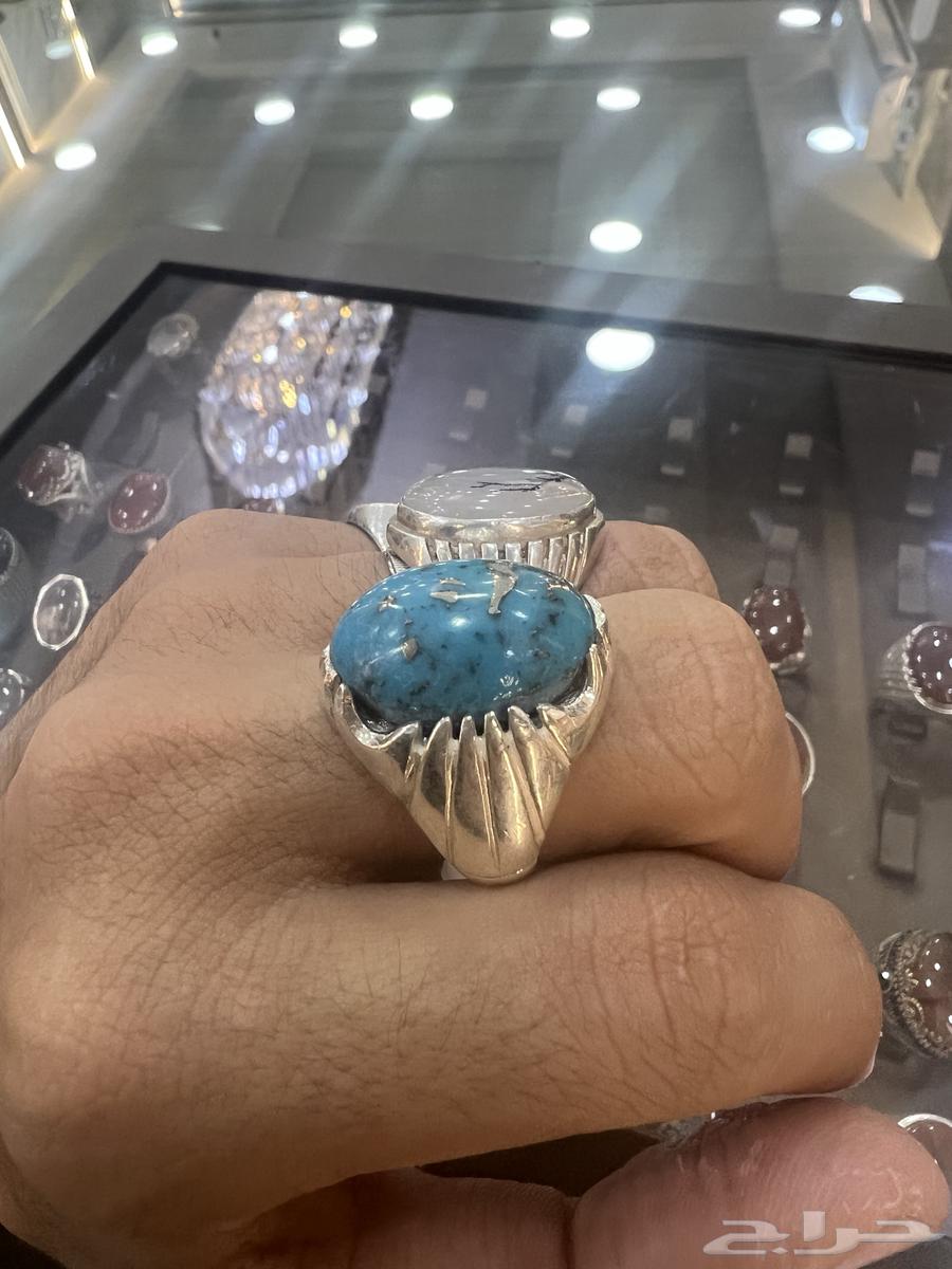 خواتم عقيق يماني نوادر فضه عيار 925 درجه اولا63095977353474113