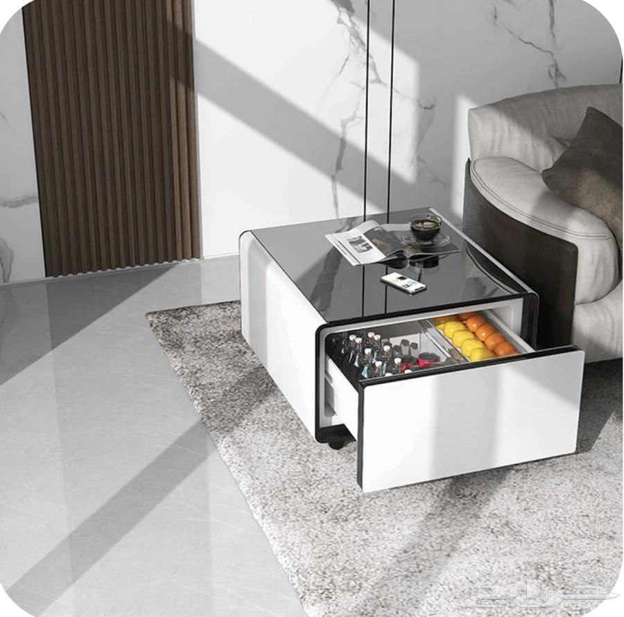 Bedroom table or living room with a modern refrigerator63092622138881112
