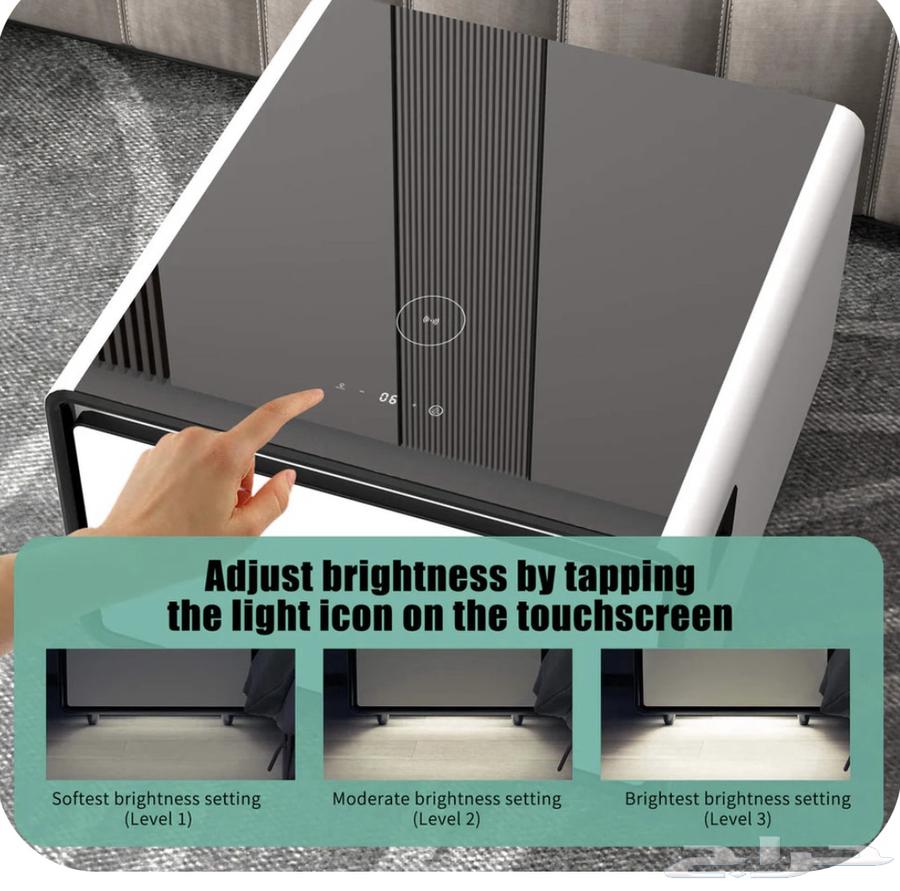 Bedroom table or living room with a modern refrigerator63092622138881113