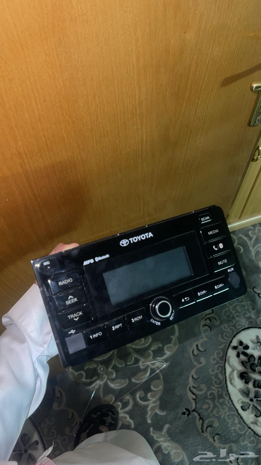 مسجل تيوتا اصلي اضائه زرقا شرط631378667330571110