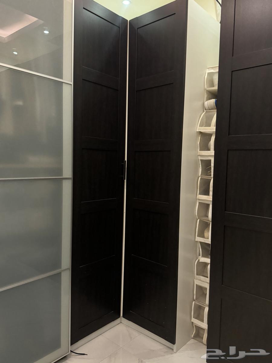 دواليب ملابس ايكيا بني غامق دواليب ادراج ابيض63091115756930112
