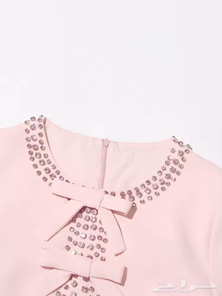Pink dress for those who are taller than (160) looks great63090332689410111