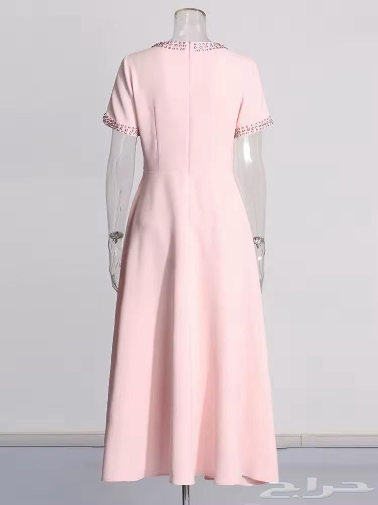 Pink dress for those who are taller than (160) looks great63090332689410113