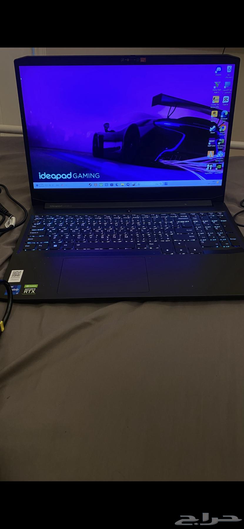 Lenovo Gaming Laptop with 4GB RTX 3050630891636345621111