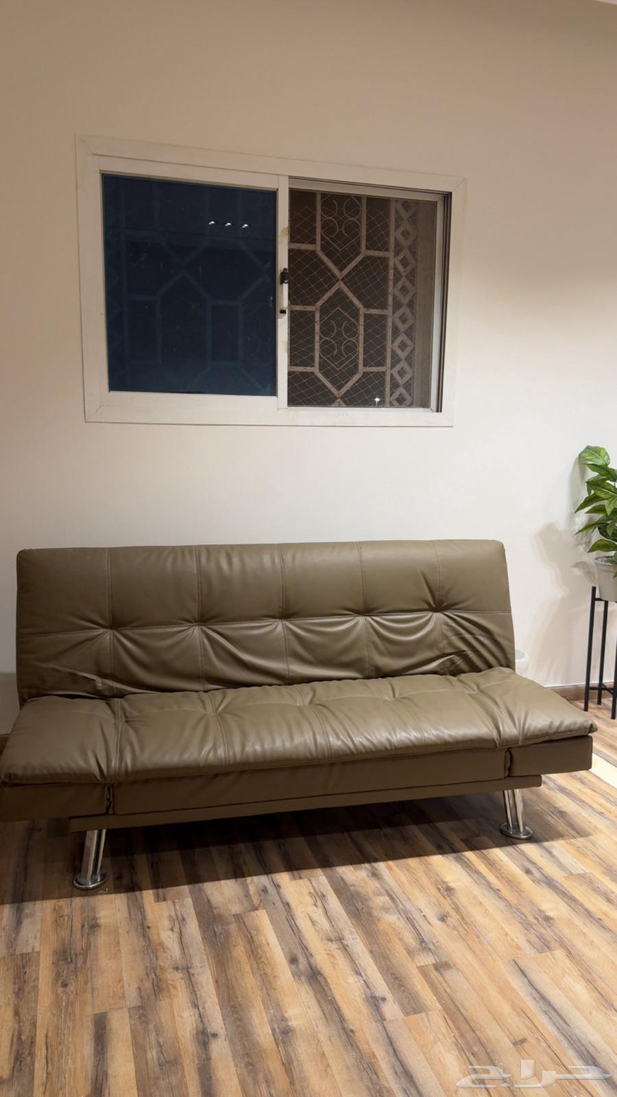 Artificial leather 3-seat sofa bed63084741932163112