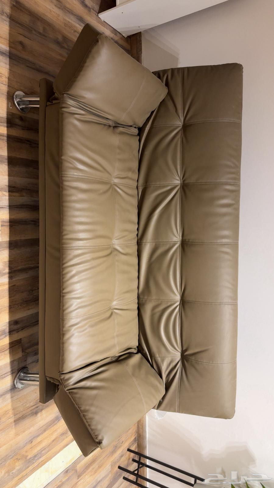 Artificial leather 3-seat sofa bed63084741932163111
