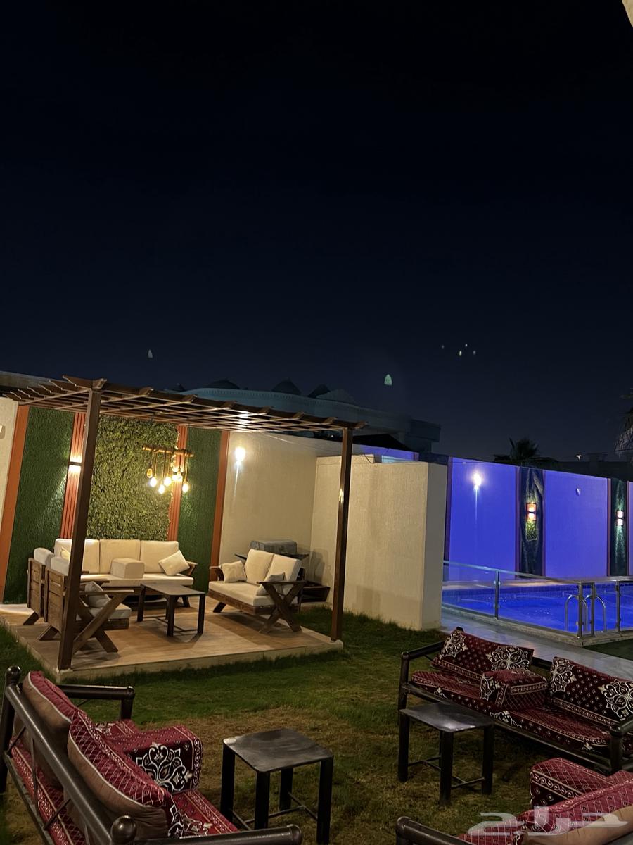 شاليهات عرض اليوم مسبح كبير 300 ريال62931694893826112