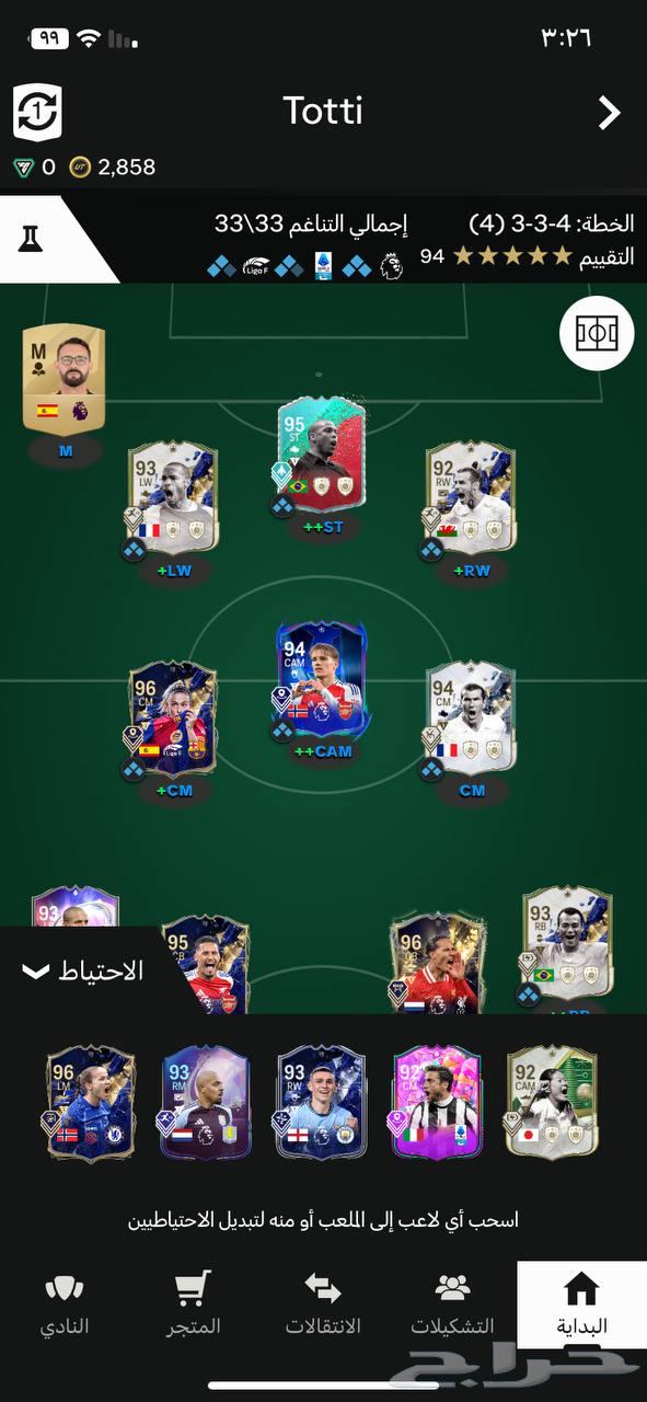 Formation FIFA 25 all in all owner first63083874368001110
