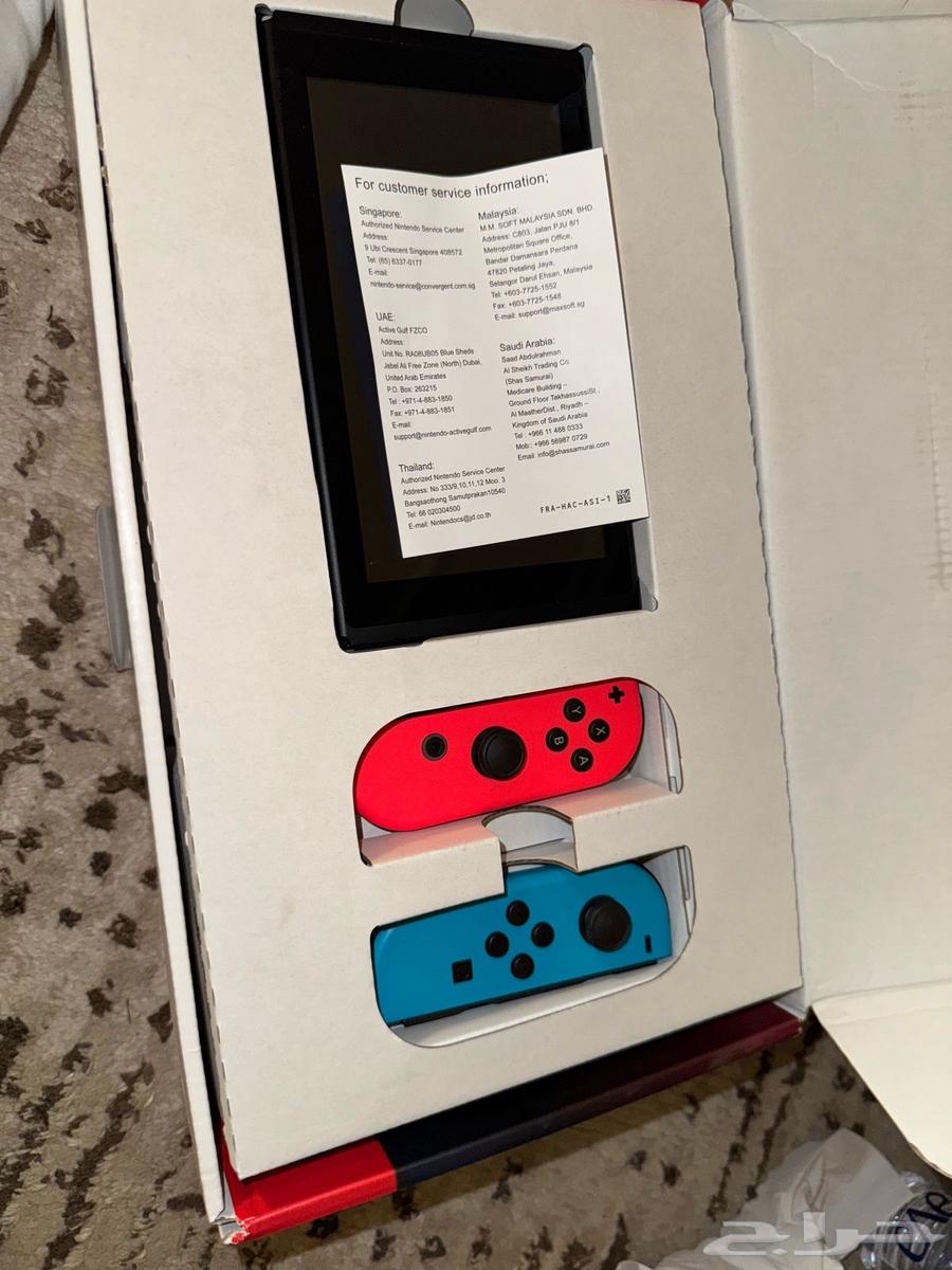 New Nintendo Switch device, never used except for testing once63078542821633114