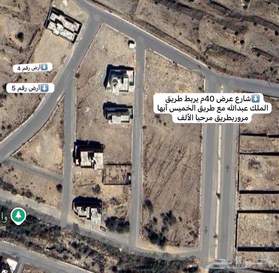للبيع أرضيتين متجاورة بحي العقيق630138205003531116