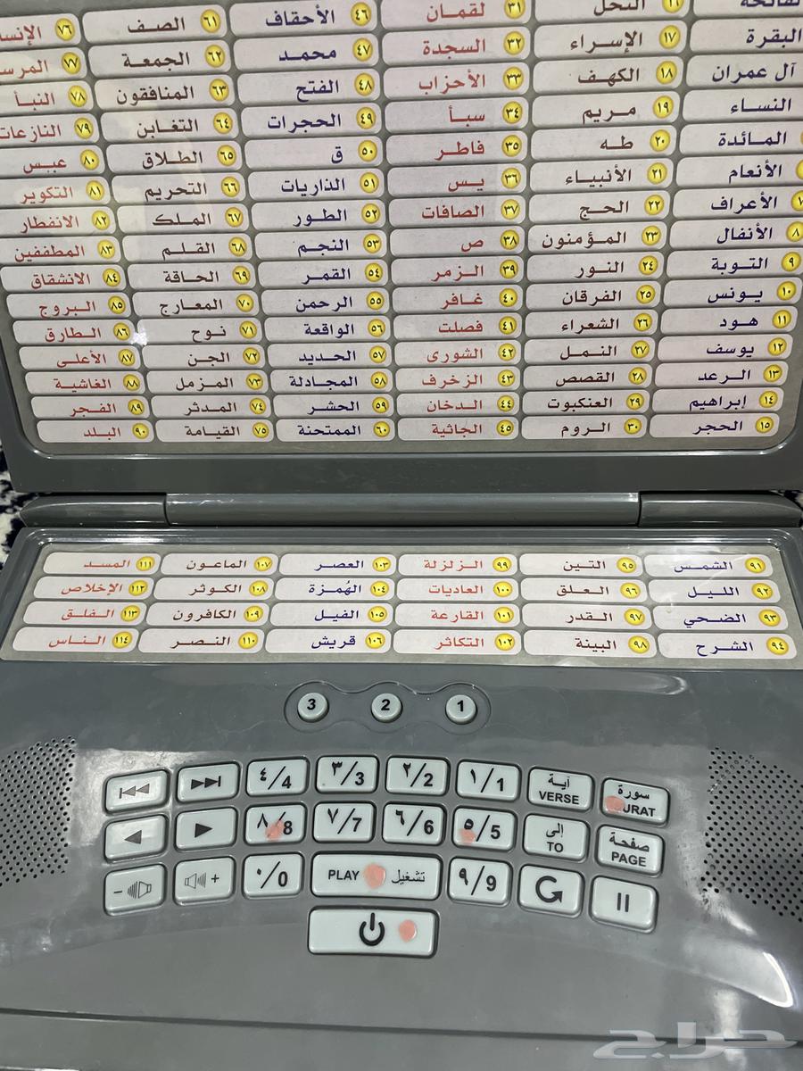 An educational device for memorizing the Quran63078972497025114