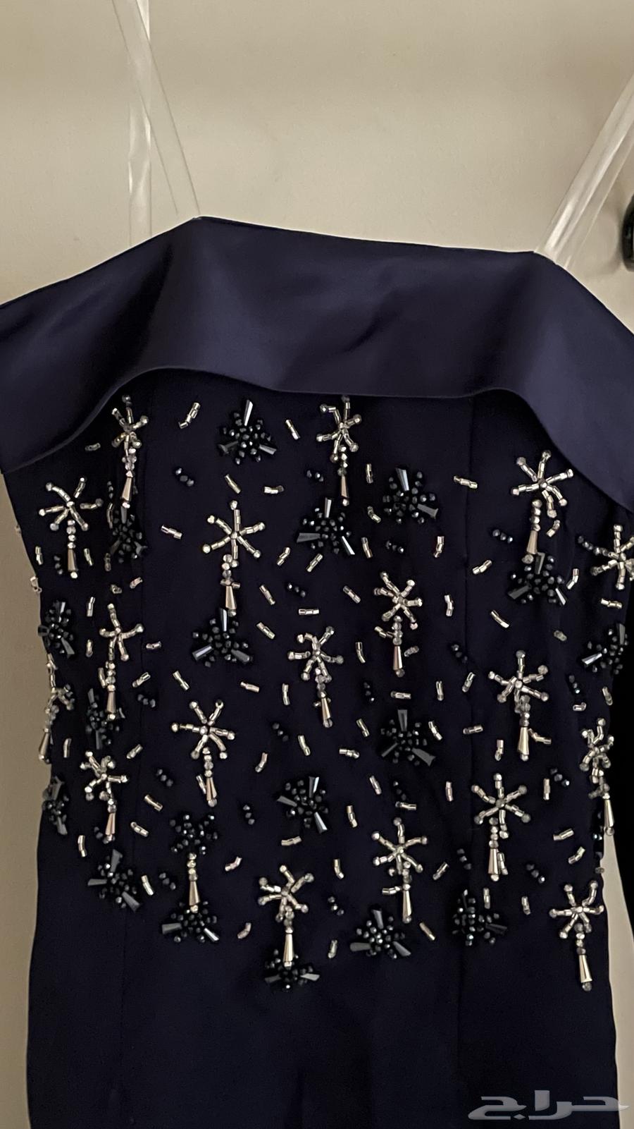 Navy blue evening dress630769425242891123