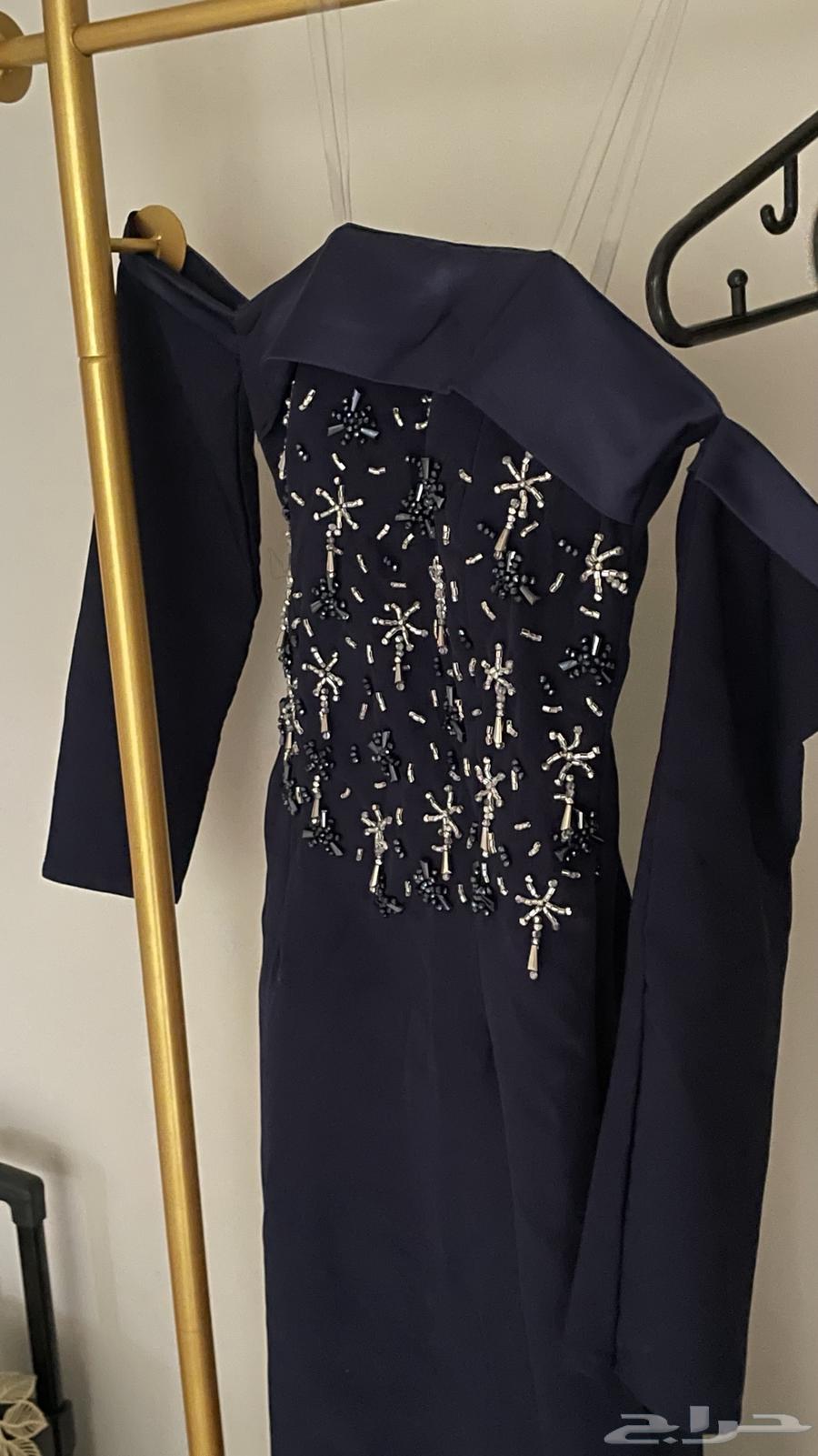 Navy blue evening dress63076942524289111