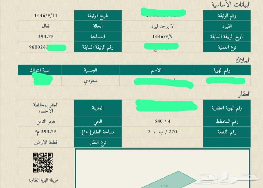 For sale, two land plots in Al-Ahsa629306639389461116