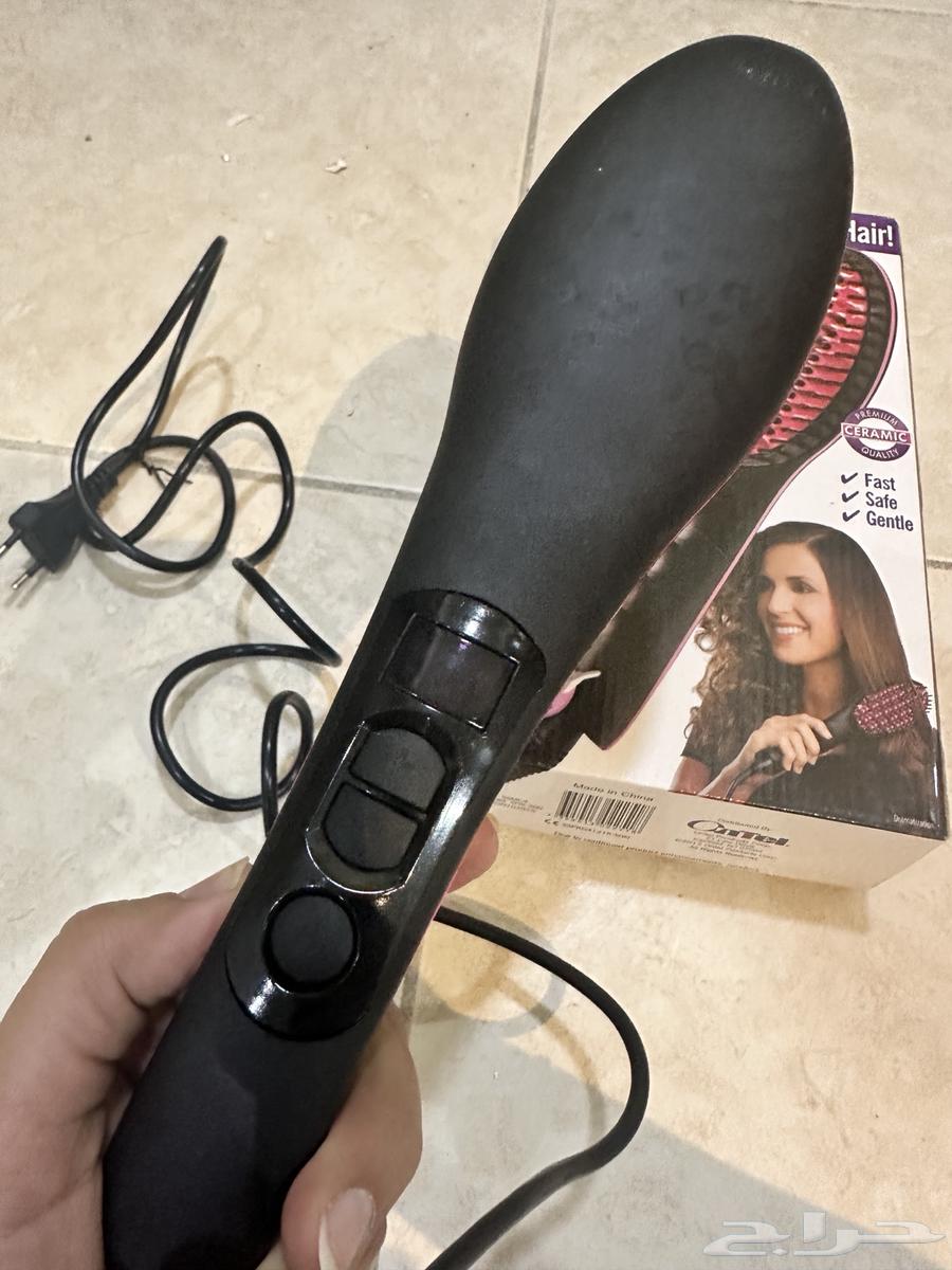 Ceramic hair straightening brush, new black pink color63077785101313111