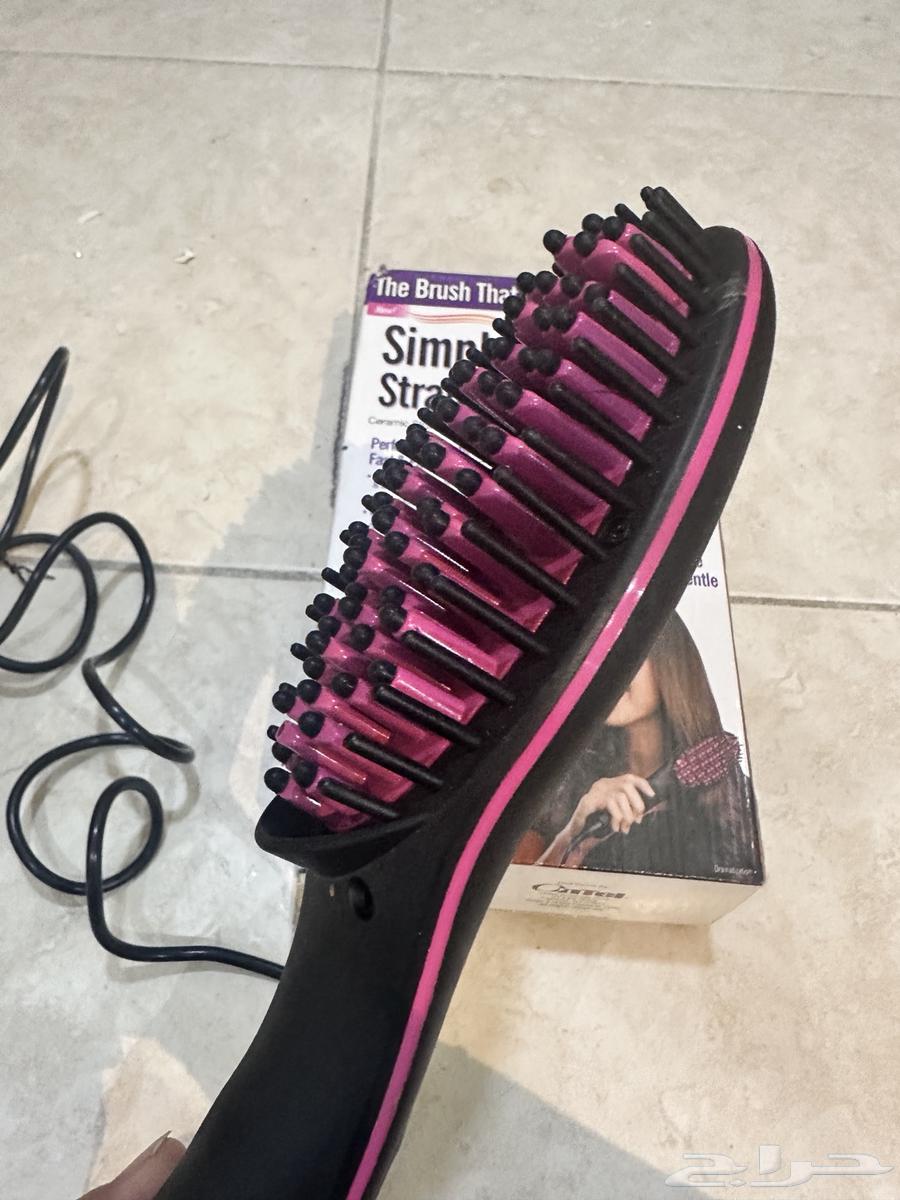 Ceramic hair straightening brush, new black pink color63077785101313112