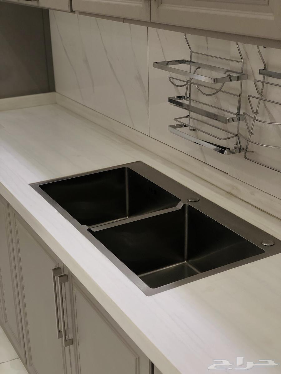 Aluminum kitchen with American marble top, 50% discount63076536462467113