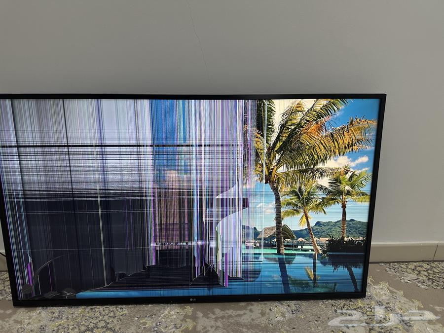 For sale: LG screen, cracked. The screen is for auction.63076145674113118