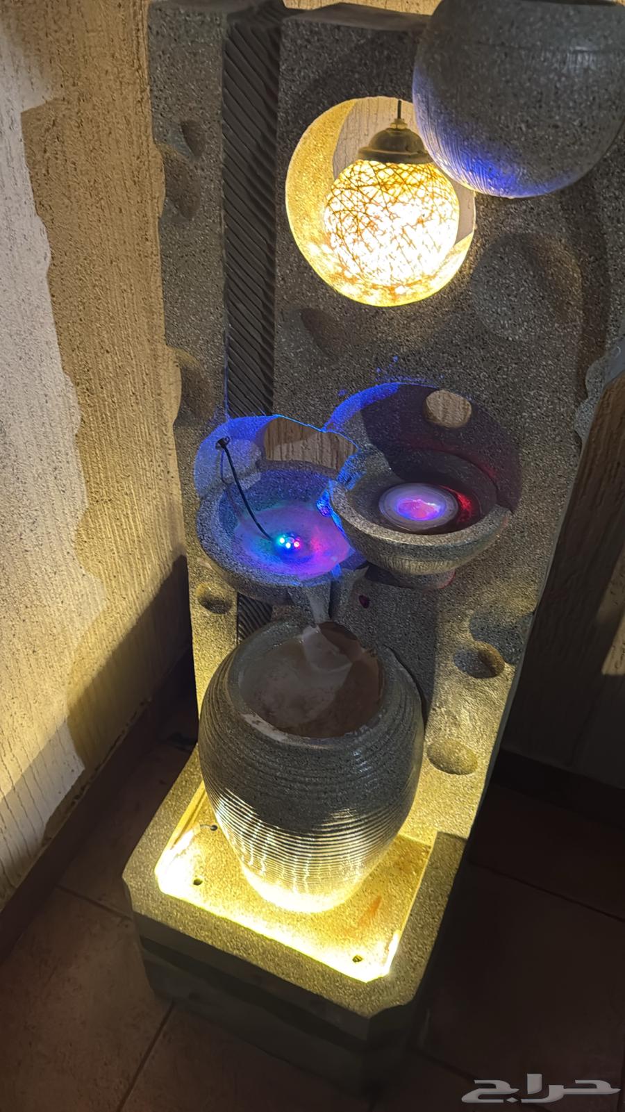 3D fountain with lighting, there is a video630749980099871118