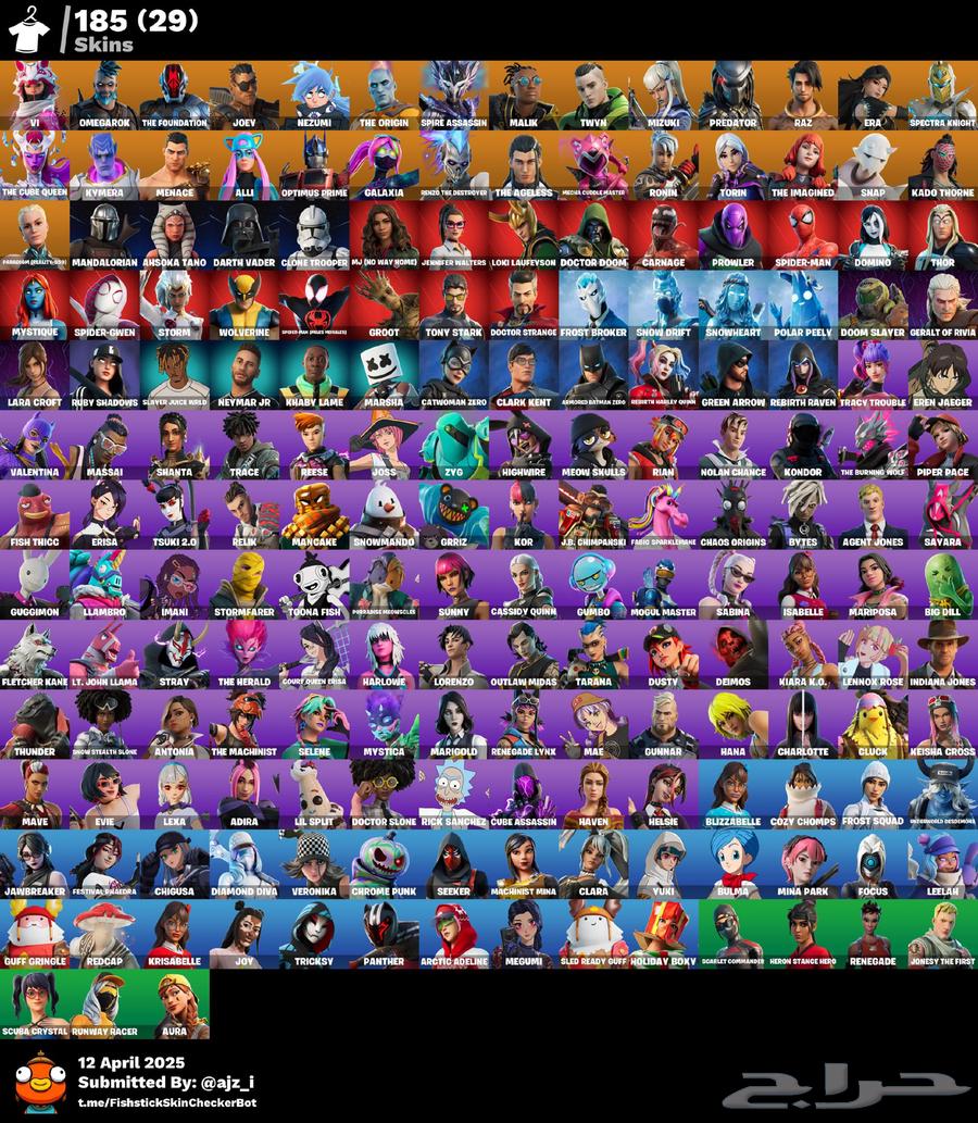 My Fortnite account is over 100 skins630758292797461113
